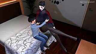 Xiao Zhi and his doctor aunt s hotel play ft. Unknown: Blowjob, Hardcore  Big Ass Porn