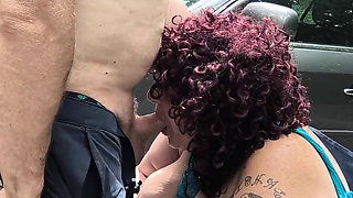 Helping Her with Her Tire Set Her Wet Pussy on Fire