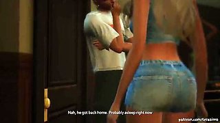 Sims 4 Cheating GF Story: Rough Doggy Style Fuck with Her Best Friend - 3D Hentai Animation