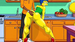 Marge Fucked While Homer's Takes a Nap - 2D Simpsons Animation