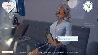 Hentai Game - Yellow Hair College Gyaru Sex Scenes - summer hangout spot secret after school spent with gyarus
