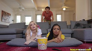 Kira Noir's Dick Passion Sparks Black Threesome Intense Heat