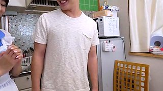 Horny asian teen blowjob and fucking