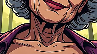 Topless Cartoon Grannies