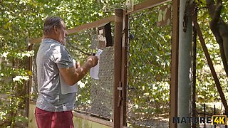 Martin Vip4K dominates big-titted mature babe Diana in public with strangers