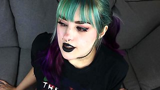 OnlyFans - Amelia Liddell - Bratty Goth Daughter Is A Whore - Assfucking