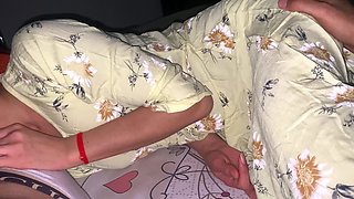 Bhabhi came to my room and we shared the same bed.