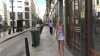 P134g04 Picked up a Sexy Hungarian Blonde Beauty Found on a European Street Corner and Invited Her to His Room