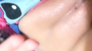 I opened my pussy with my fist and moaned with great pleasure