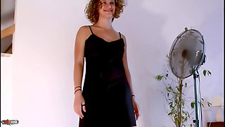 Anna Hot Young Brunette Anna Stripping