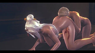 Genshin Impact Hentai - Ningguang Blowjob and Cunnilingus Uncensored - Japanese Asian Manga Anime Game Porn