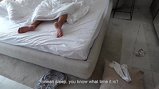 Angry Stepmom Gets Morning Fuck From Stepson and Begs for More in Bed