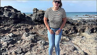 Another Beach Accident - Wet Jeans by the Shoreline