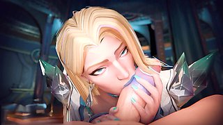 Milky_chestnut has a delicious time licking and slurping on that man rod in pov style