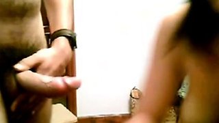 French Girl Swallows on Webcam