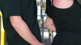 Old Scoundrel with an Encoxada and Masturbates Until He Cums on the Brunette in the Bus