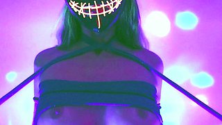 Big tit college babe solo masturbates tight wet pussy