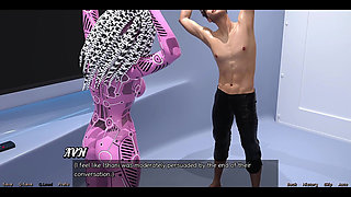 Stranded in Space - Sexy Yoga with Ai Robot