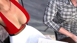 Hot Blonde MILF Secretary Fucked and Creampied by the New Boss