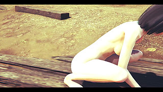 On Titans Hentai - Mikasa Do a Handjob with Cum in Her Face and Uses a Dildo - Manga Anime Japanese Asian Game Porn