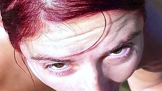 Real amateur Latina in hot POV blowjob and facial