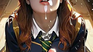 Rough Deepthroat Blowjob - Massive Facial Cumshot