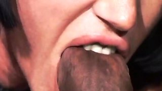 Hot Busty Pornstar Valentine Demy Ass Fucked and Cummed in Mouth by Monster Black Cock