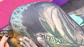 Two Hot Girls in Latex and High Heels Using Big Metal Toy Together, Atp, Anal Gapes, Lesbian