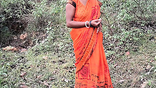 Desi Bhabhi Outdoor Sex with Trilokinath - Yoga Teacher Fucked in Village