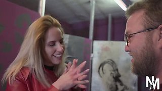 Blonde Femdom Princess Amy Douxxx Treats Dick Harsh - Rough CBT Punishment & Foot Worship