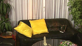 Cock Sucking German Babe Gets Double Fucked by Cock and Strapon