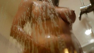 Hot Big Boobs While Taking Shower and Fuck Her Rough