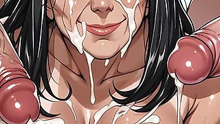 Wrinkled Mature Blowbang Ai Cartoon Style XXX