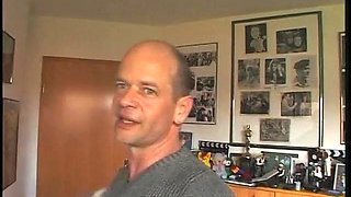 Ginger teen with big boobs and hairy pussy gets naked at casting