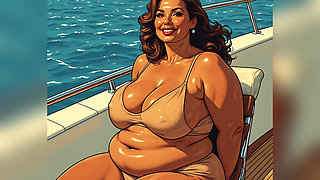 Hot Women Enjoying Yacht Ai Art