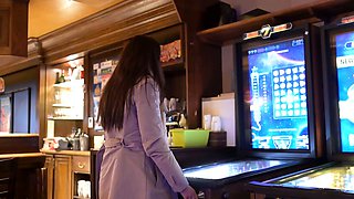 -BralessForever.com- Hotwife Veerle - Flashing in the