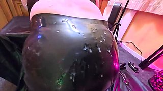 Jenna Blue Stretches Ass with Anal Toys and Strapon Pegging Her Slutty Husband Until Huge Cumshot