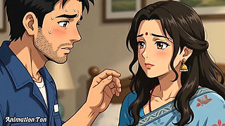 Unexpected Entry of Mechanic in Bedroom. Hindi 2D Animation