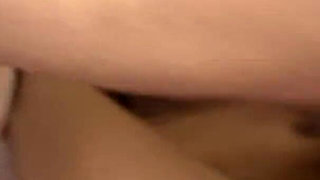 Sexy Ebony Chick Is Pleasing Asian Guy's Hard Cock