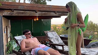 Poolside Temptation: Pakistani Beauty's Naughty Outdoor Escapade