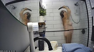 Mrs. Joanne Tanner a Real Schoolteacher Exposed in The Shower 11-05-2025