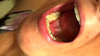 Black Man Tries Not to Cum While His Wife Sucks His Cock and Ends Up Cumming Hard in Her Mouth