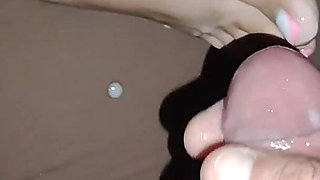Secret Sperm on the Feet of a Stepsister. a Little Sperm at the Beginning of the Video and a Lot at the End!