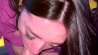 Cute brunette young hookup amateur teen blowjob