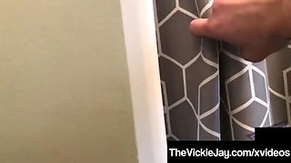 Busty PAWG Vickie Jay Fucks Herself with a Dildo After Shower - Big Tits & Big Ass Solo Action