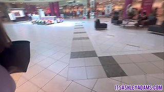 Ashley Adams Public Flashing Cumwalk