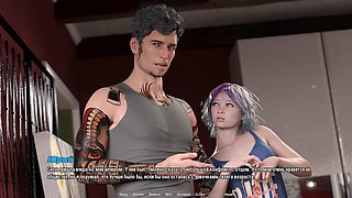 Slutty girlfriend with natural boobs enjoys some oil sex in public