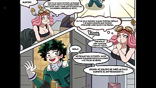 Hatsume Jerks Midoriya With A Toy Until He Finishes - My Hero Academia Hentai