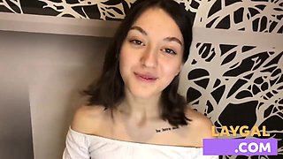 Schoolgirl parody ignites wild passion with sultry oral heat