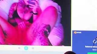 Sexy hottie Anetta Keys enjoys a solo toy masturbation